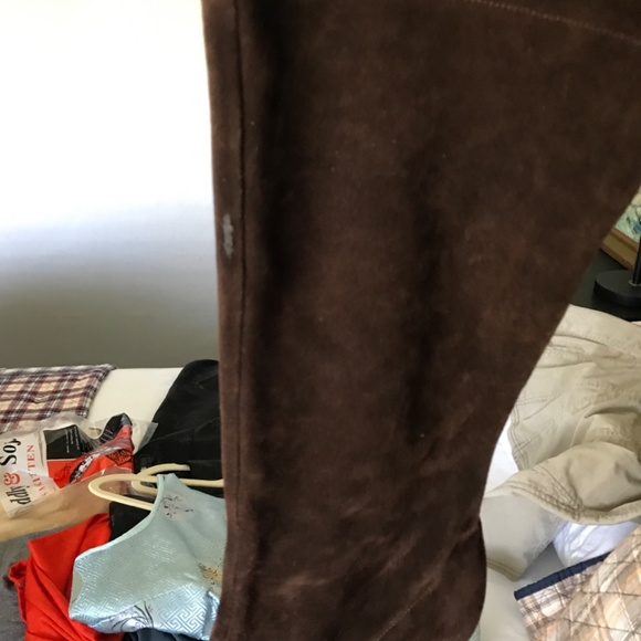 Antonio Melani Brown Suede Pull-On Boots - Picture 6 of 6